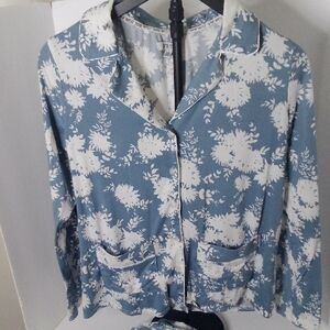 Nine West Blue Floral Women's Blazer